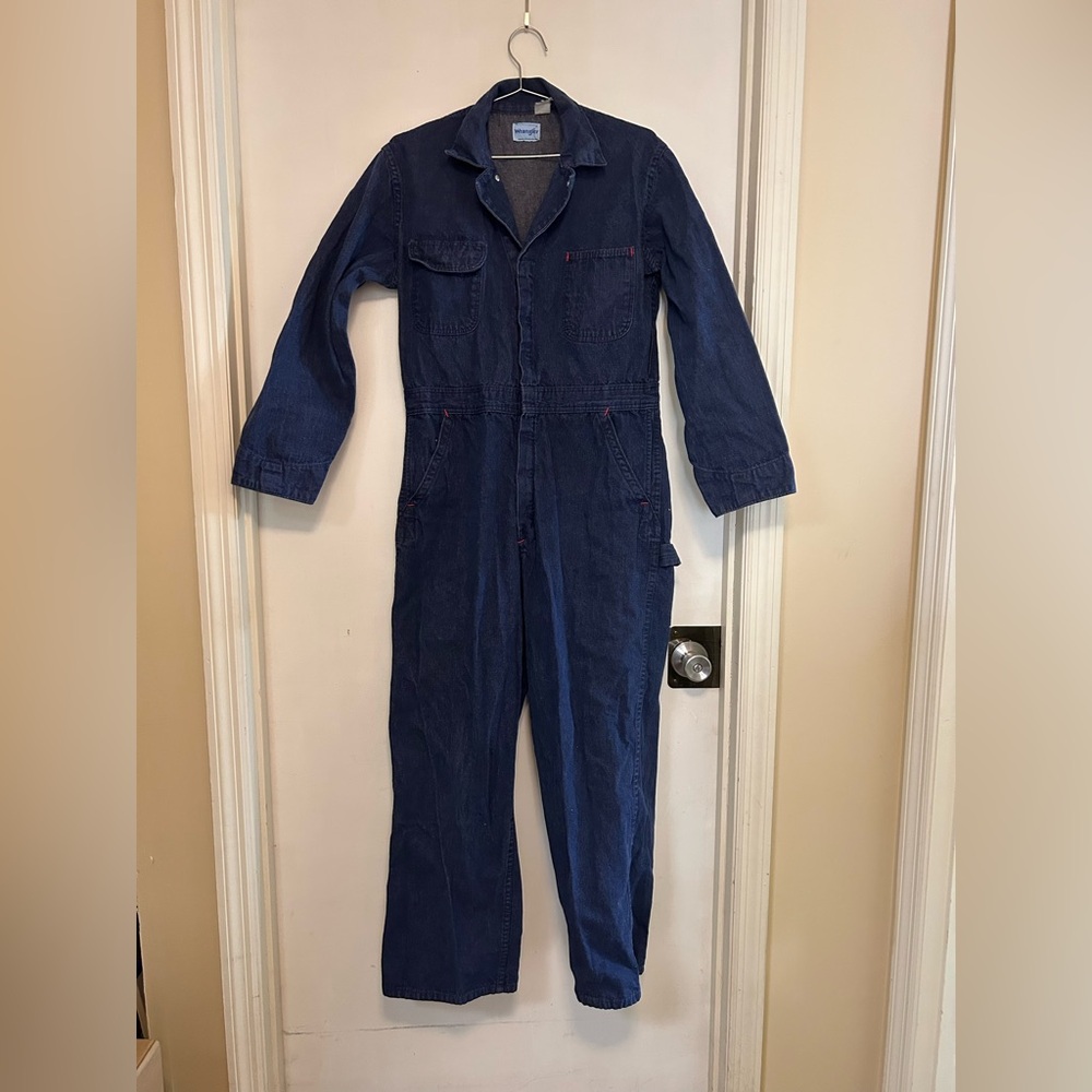 Wrangler Indigo Denim Coveralls Boiler Suit Workwear Vintage Mechanic Big Ben